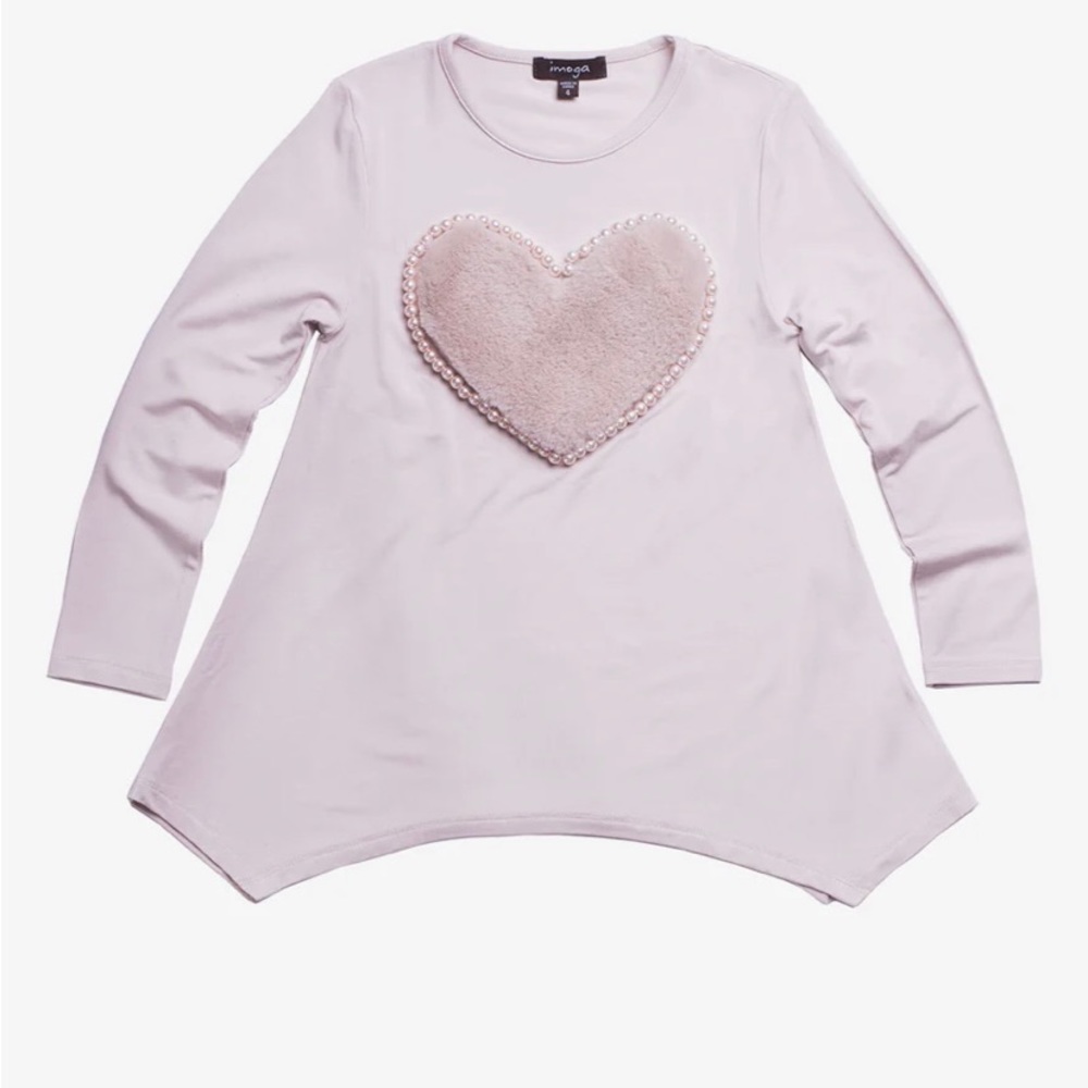 Imoga size 5 pink girls long sleeve top